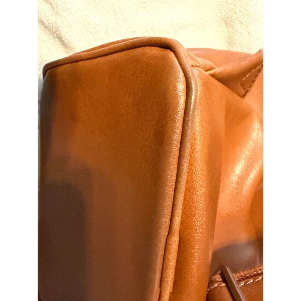Matt & Nat Vegan Leather Backpack Tan Brown Minimalist